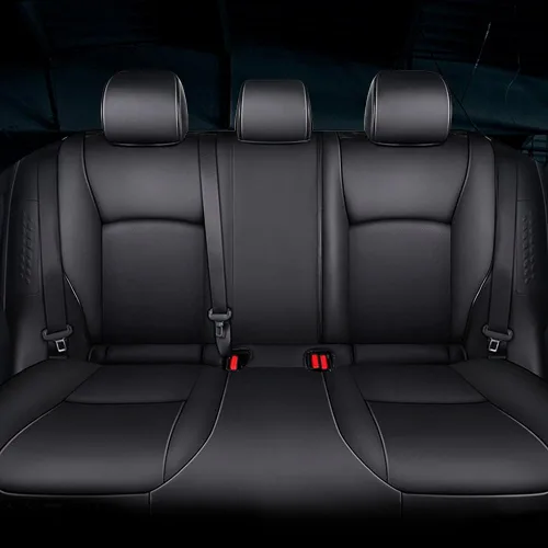 Miniatura 2 de AOMSAZTO Funda de asiento de coche para Mazda 3 2019 2020 2021 2022 2023 2024 2025 2026 – Juego completo de fundas de asiento de piel sintética