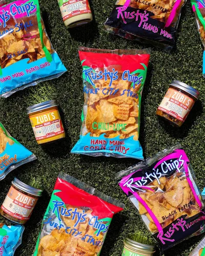 Miniatura 6 de Rusty's Chips - Chips crujientes y saludables para un bocado rápido - Chips sin gluten, sin conservantes, sin OMG, paquete de aperitivos veganos