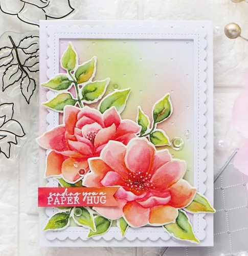 Miniatura 4 de hinana Troqueles de metal rectangulares con agujero de corazón, agujero de rombo con fondo rectángulo, plantillas cortadas para álbumes de recortes