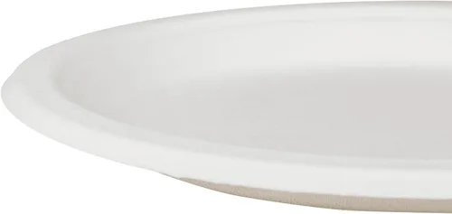 Miniatura 6 de KARAT EARTH Platos de papel desechables compostables de 9 pulgadas (paquete de 500 unidades) – Fibra moldeada, paquete ecológico a granel (blanco)