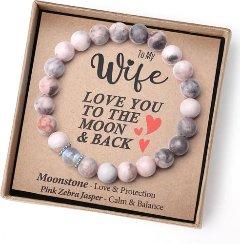 Regalos de Navidad para mamá, tía, abuela, hermana, amor, equilibrio, pulsera de cristal natural con significado, regalos hechos a mano