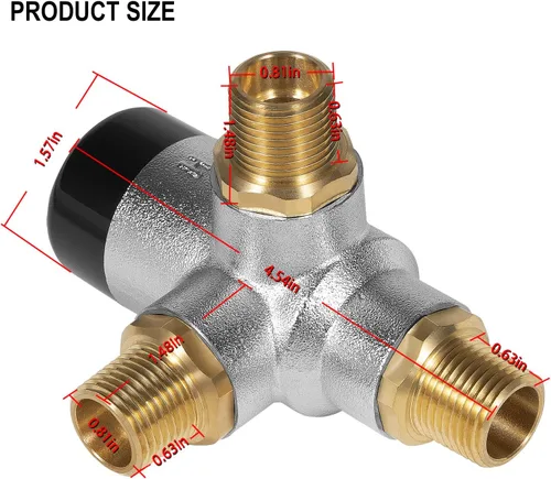 Miniatura 6 de Válvula mezcladora 90029 compatible con calentador de agua Atwood XT, para modelos de 10 galones G16EXT, GE16EXT, GEH16EXT, etc., reemplaza