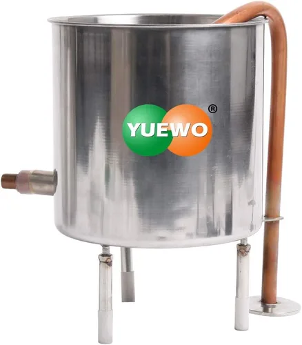 Miniatura 7 de Inicio Destilador Still Spirits Alcohol Vino Hacer Olla de refrigeración con termómetro/bomba de agua para agua de whisky, aceite esencial de acero