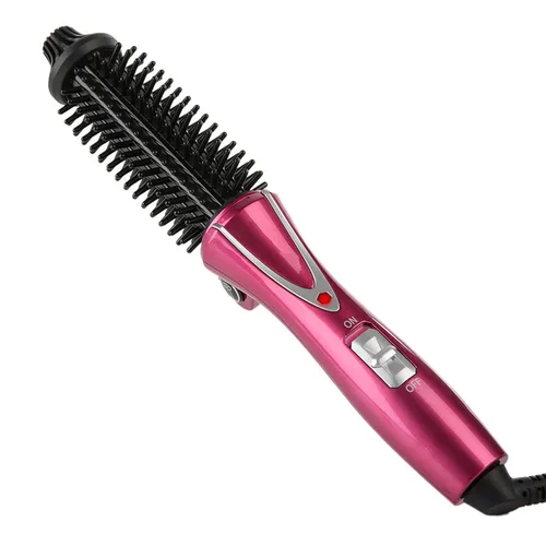 Miniatura 9 de Cepillo de rizador, rizador de pelo eléctrico plegable, rizador de pelo con calefacción, cepillo de peine caliente, revestimiento de cerámica