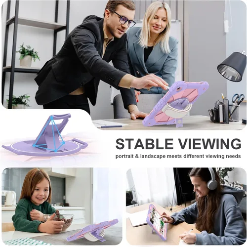 Miniatura 6 de Nitupai Funda para Samsung Galaxy Tab A11 Plus/A11+ 2025 de 11 pulgadas, Galaxy Tab A9+ 2023, funda resistente para tableta Samsung A11+ con soporte