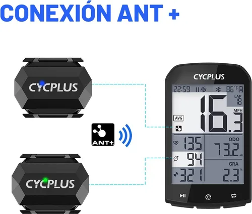 Miniatura 6 de CYCPLUS Sensor de velocidad y cadencia de ciclismo Bluetooth y ANT+ Sensor inalámbrico de cadencia de bicicleta Velocidad IP67 impermeable