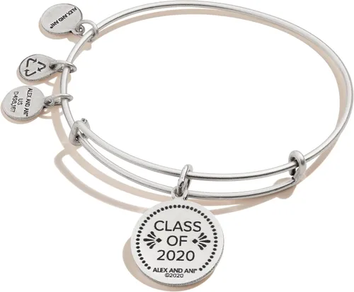 Miniatura 2 de Alex and Ani A20EBGRADRS Clase de 2020 Pulsera de talla única, plata rabelia (A20EBGRADRS), Metal