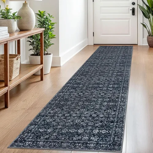 Miniatura 136 de SIILOOM Alfombra antideslizante de pasillo moderna de 2 x 5, súper suave, para pasillos, decoración para cocina, alfombras para pasillos sin 2-Verde