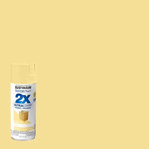 Miniatura 2 de Rust-Oleum - Painter's Touch 2X Ultra Cover 249065-6PK - Pintura en aerosol, 12 onzas, color amarillo pastel satinado (Strawflower), paquete de 6