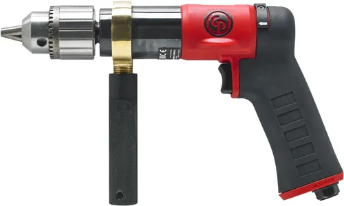 Miniatura 2 de Chicago Pneumatic CP9789C - Taladro de potencia neumática, 1/2 pulgada (0.512 in), mandril con llave, mango de pistola, 0.47 HP / 350 W, par