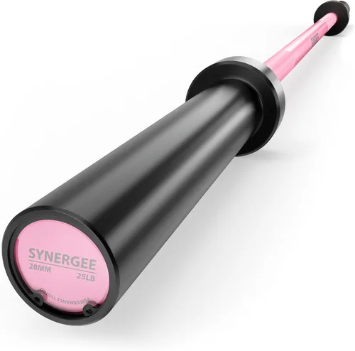 Synergee Barra olímpica de 20 libras y 25 libras, barra de peso olímpica de 2 pulgadas para entrenamiento de fuerza, sentadillas, peso muerto y f)