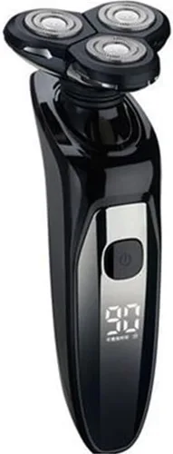Afeitadoras eléctricas para hombres, pantalla LCD, impermeable, afeitadora eléctrica para hombres, barba seca y húmeda, afeitadora facial recargable