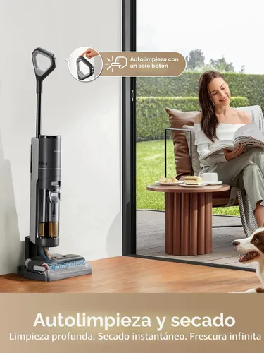 Miniatura 4 de DREAME H12 PRO - Aspiradora para suelos duros, aspiradora y trapeadora al mismo tiempo para suciedad húmeda y seca, autolimpieza automática