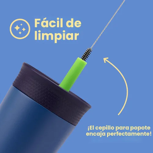 Miniatura 5 de Owala Vaso de acero inoxidable con aislamiento para niños con popote flexible resistente a derrames, fácil de limpiar y botella de agua de acero