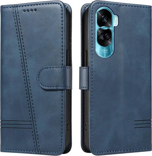 Miniatura 69 de Funda con tapa para Huawei Nova Lite 3, protección de 360 grados, a prueba de golpes, de piel sintética, con función atril y 3 ranuras
