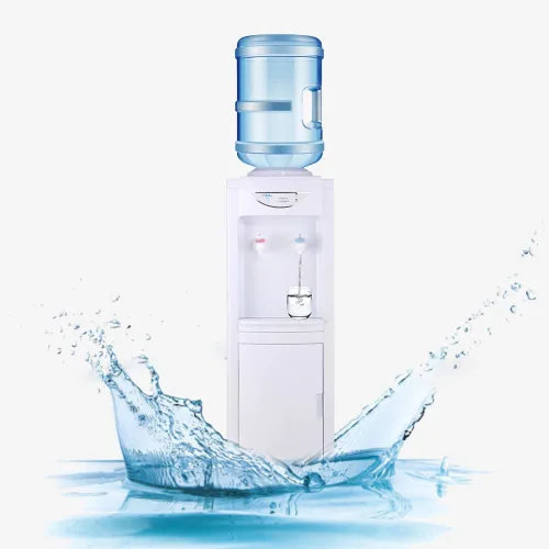 Miniatura 8 de Dispensador de enfriador de agua de carga superior, agua caliente y fría, capacidad para botellas de 3/5 galones, dispensador de agua con bloqueo
