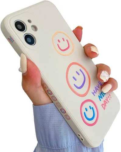 Miniatura 43 de Bonita funda para teléfono compatible con iPhone 13 Pro Max, fundas de silicona líquida, diseño femenino de caricaturas, goma de gel suave de negro