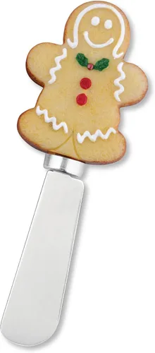 Miniatura 3 de Supreme Housewares Cuchillos esparcidores de queso y mantequilla, decoración navideña, mango de resina pintado a mano con hoja de acero inoxidable