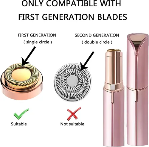 Miniatura 2 de 6 cabezales de repuesto LinMei compatibles con GEN 1 Finishing Touch Flawless removedor de pelo sin dolor para mujer con cepillos de limpieza Oro