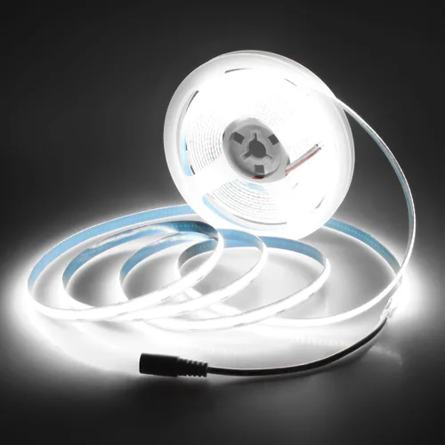 Miniatura 18 de Aclorol COB - Tira de luces LED para TV de 5 V, alimentada por USB, luz blanca cálida, 6.56 pies, 320 LED/M COB, tira de luz flexible para TV