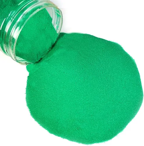 HappyFiller Arena verde de 1.75 libras de arena fina con contenedor de almacenamiento para manualidades, ceremonia de boda, artes, relleno de jarrón