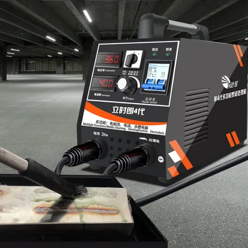 Miniatura 3 de LSL-4000 Máquina de limpieza de electrólisis de perlas de soldadura 220V, limpiador industrial de soldadura para TIG, soldaduras por puntos.