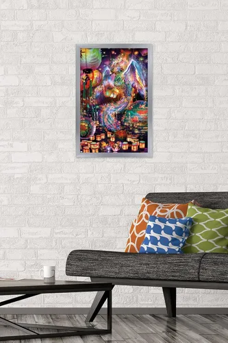 Miniatura 2 de Trends International Jumbie - Póster de pared de Phoenix, 14.72 x 22.37 pulgadas, versión enmarcada plateada Versión con marco plateado