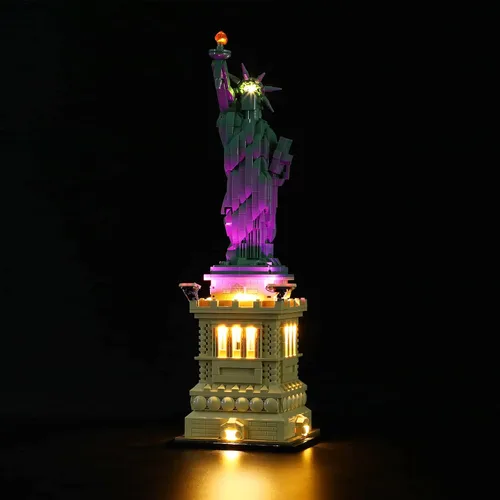 Miniatura 4 de LIGHTAILING Kit de iluminación LED para Lego- 21042 Estatua de la Libertad. Modelo: versión de control remoto, juego de luces LED compatible