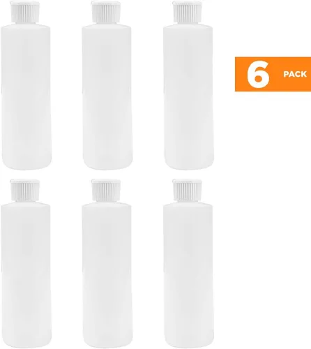 Miniatura 3 de BOTELLA DE CILINDRO DE PLÁSTICO DE 8 OZ CON BOLSA DE VERTIDO FLIP-TOP (6)