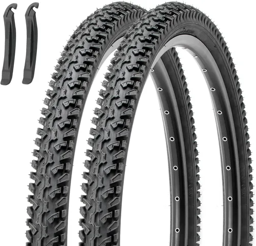 Miniatura 8 de MOHEGIA Neumático de repuesto para bicicleta de montaña: neumático de bicicleta plegable resistente a pinchazos de 26 x 1.95 pulgadas