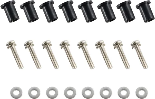 Miniatura 2 de Kit de tuercas de acero inoxidable y goma para faros delanteros para Harley Davidson