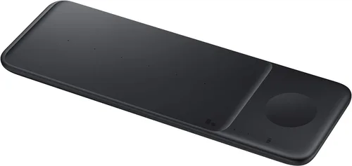 Samsung Electronics - Cargador inalámbrico Trio, compatible con Qi; carga hasta 3 dispositivos a la vez; para teléfonos Galaxy, auriculares, relojes