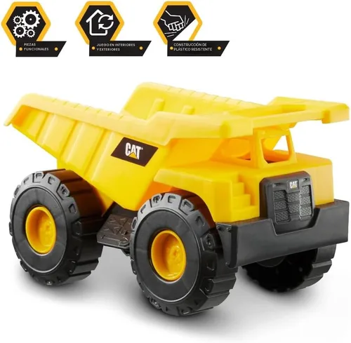Miniatura 7 de CAT Construction 7" Camión volquete, cargador y juguetes de excavadora Paquete combinado