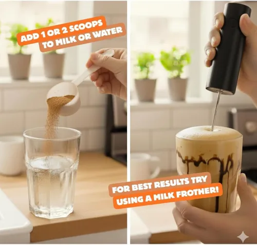 Miniatura 4 de Café helado con proteínas, café instantáneo de colágeno con alto contenido de CGA para energía y concentración, sin azúcar, sin lácteos, sin