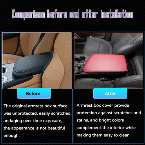 Miniatura 3 de Accesorios interiores personalizados para Lexus RZ 450e NX 250 NX 350 NX 350h NX 450h+ 2022 2023 Funda de cuero para reposabrazos central, cojín