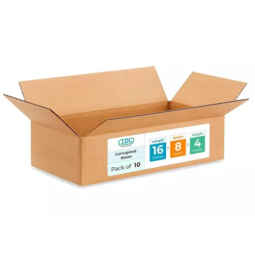 Miniatura 169 de IDL Packaging Paquete de 5 cajas de envío altas de 8 x 8 x 48 pulgadas, extra resistentes de 200 libras frente a caja regular, cajas de mudanza
