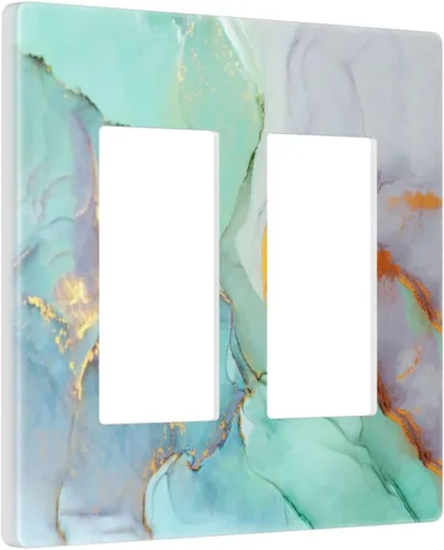 Miniatura 55 de Cubierta de interruptor de luz rosa brillante con purpurina de 1 banda, sin dispositivo, placa de pared en blanco decorativa para adolescentes, Rosa
