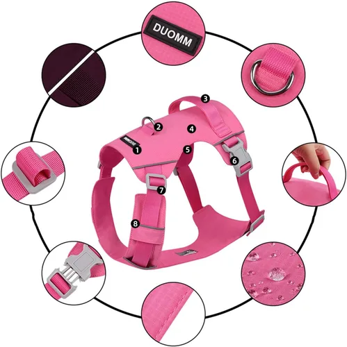 Miniatura 5 de Reflective Dog Harness Pet Chest Strap Large Dog Vest Harness for Outdoor Activity Walking Training with Adjustable Belt