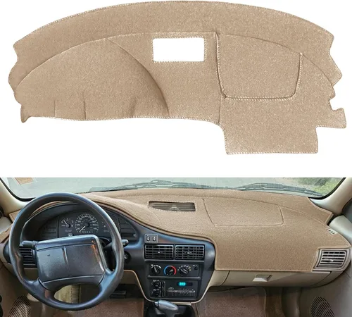 Miniatura 8 de Cubierta de tablero de salpicadero, alfombrilla de ajuste personalizado para Chevy Chevrolet Cavalier 1995-2005 (negro) Y46
