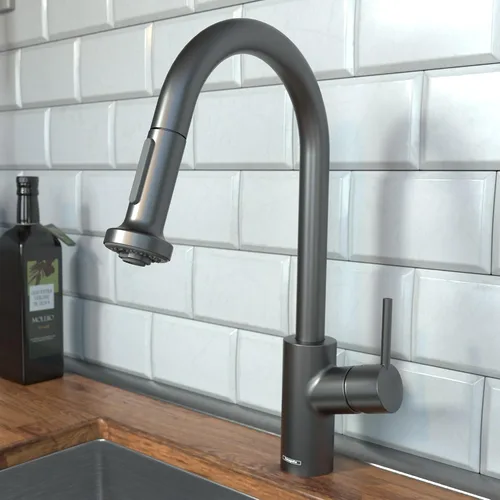 Miniatura 2 de hansgrohe Talis S² - Grifo de cocina de barra negra, grifos de cocina con rociador extraíble, grifo para fregadero de cocina, cabezal rociador