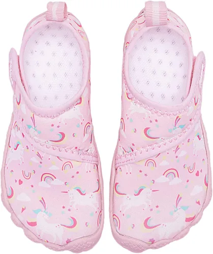 Miniatura 4 de Racqua Zapatos acuáticos sin cordones para niños y niñas pequeños, de secado rápido, zapatos acuáticos descalzos (niños pequeños)
