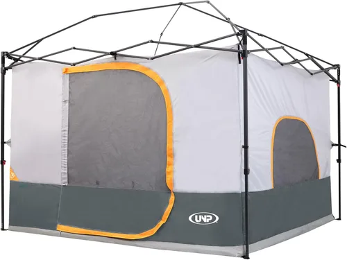 Miniatura 8 de UNP Cubo de camping Tienda de campaña lateral desplegable para toldos de 10 x 10 pies, carpa de fácil instalación gazebo