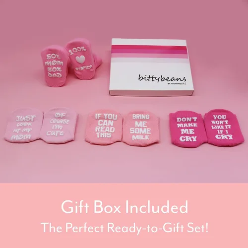 Miniatura 4 de Set de regalo de calcetines para bebé, regalos neutros para baby shower y artículos esenciales para recién nacidos, calcetines para bebés por