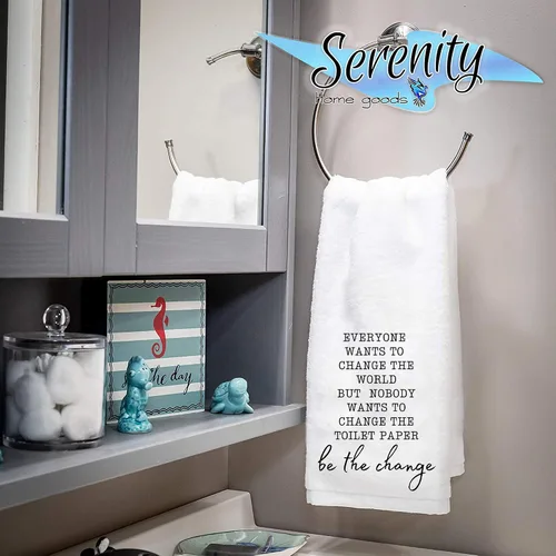 Miniatura 3 de Funny Novelty Bath Hand Towels Restroom Male Female Symbols Bathroom Country Rustic Farmhouse Modern Decor Hilarious Adult Crude Humor Home