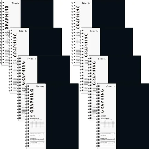 Miniatura 9 de Cuaderno de puntos en espiral de 8.5" x 11" - Paquete de 4 cuadernos de cuadrícula punteada de tapa dura, cuaderno de 120 páginas con papel punteado