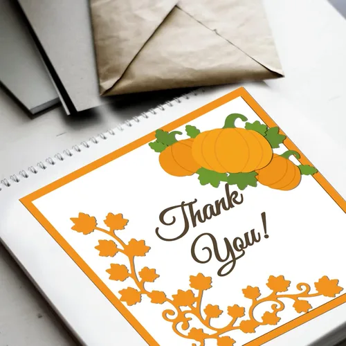 Miniatura 4 de ORIGACH Troqueles de corte de metal de esquina de cosecha de parachoques de otoño feliz muere de vid de calabaza plantilla para hacer tarjetas DIY