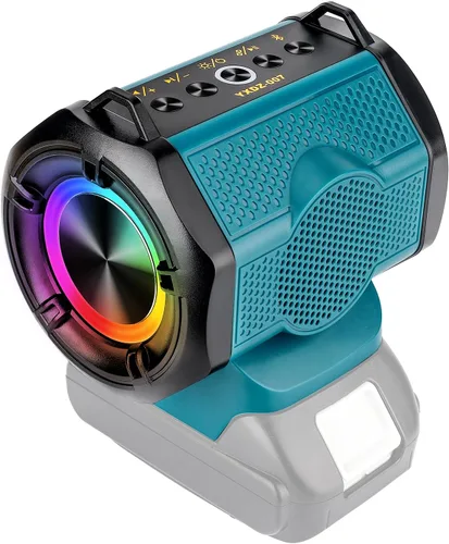 Taingwei Altavoz Bluetooth para batería Makita LXT de 18 V, altavoz pequeño inalámbrico de 30 W para lugares de trabajo, hogar y fiesta (batería no