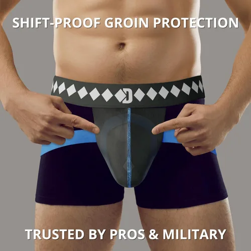 Miniatura 2 de Diamond MMA Jock Strap + Copa Atlética para Hombres Suspensores Atléticos de 4 Correas Sin Desplazamiento para Hombres con Copa para MMA, Boxeo