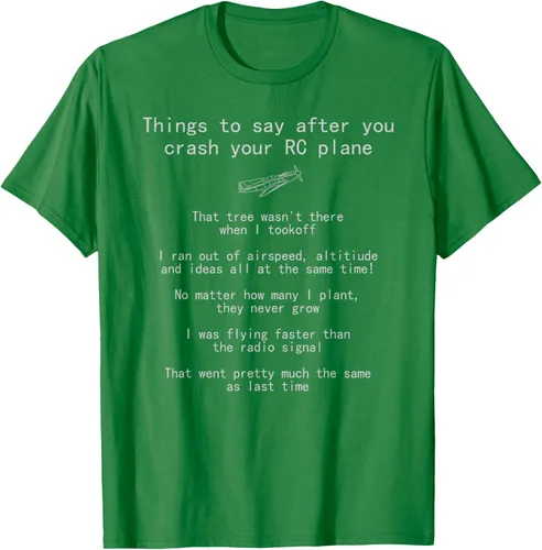 Miniatura 5 de Cosas que decir cuando te estrellas con tu camiseta RC Plane hobby