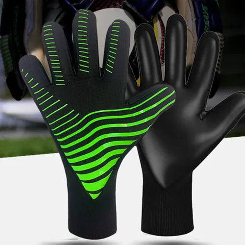 Miniatura 4 de Portero de fútbol con guantes de portero antideslizantes para adultos, hombres/mujeres, guantes de fútbol sin muñeca con agarre fuerte, palmas Azul